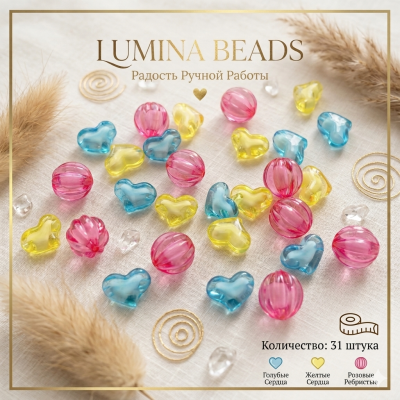 Набор фигурных бусин