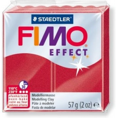 Полимерная глина FIMO Effect №28 (красный металлик), 57 гр