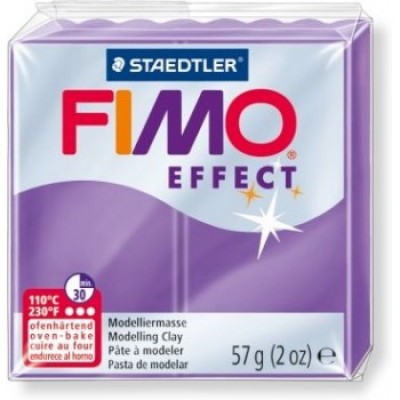 Полимерная глина FIMO Effect №604 (полупрозрачный фиолетовый), 57 гр