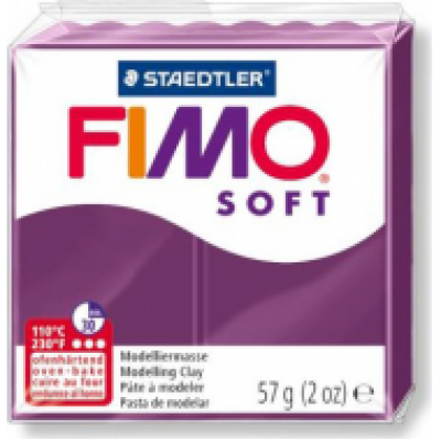 Полимерная глина FIMO Soft №66 (королевский фиолетовый), 57 гр