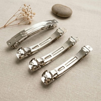 Основа для заколки автомат металл, серебро