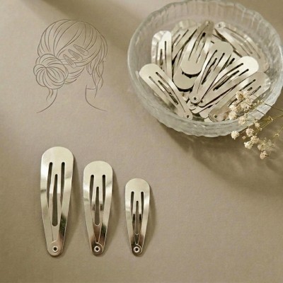 Основа для заколки клик-клак металл, серебро