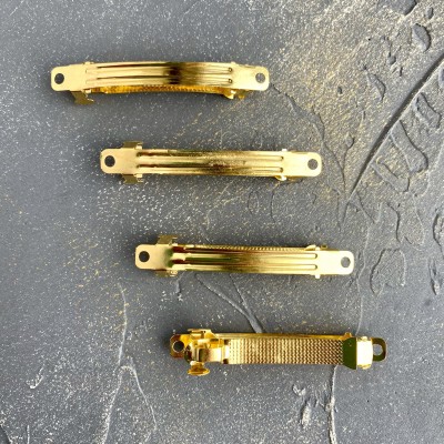 Основа для заколки автомат металл, золото