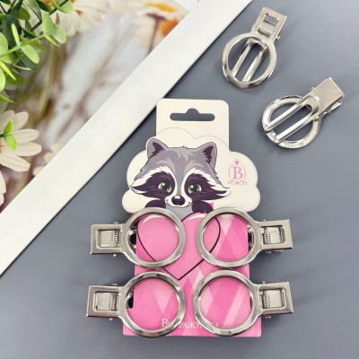 Основа для заколки «Кольцо» (зажим-крокодил), 6 штук