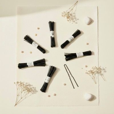 Шпильки для волос черные (30 штук), 7 см — профессиональная фиксация