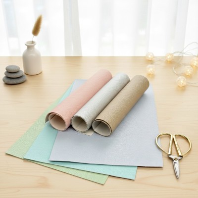 Кожзам однотонный матовый (зернистый) - набор 6 листов Кожзам однотонный матовый (зернистый) - набор 6 листов