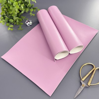 Кожзам однотонный гладкий сиреневый Кожзам однотонный гладкий сиреневый