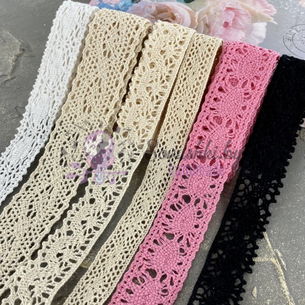 Кружево хлопковое (набор отрезов) #02