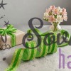 Декоративная бархатная лента, зеленый