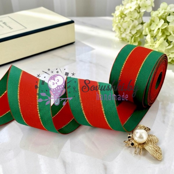 Декоративная лента 3,8 см "Gucci style"