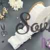 Лента с рюшами для бантов и рукоделия, белая