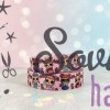 Репсовая лента LOL Surprise (ЛОЛ) 2.5 см  для бантов и рукоделия, розовая (1 м)