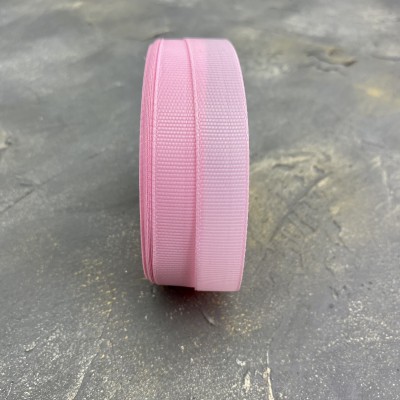 Лента репсовая 15 мм, светло-розовый