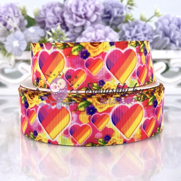 Репсовая лента 25 мм "Likee" (2)