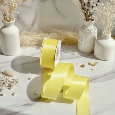 Сатиновая лента, желтый