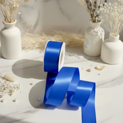 Сатиновая лента, васильковый