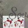 Термонаклейка "Санта Клаус merry christmas" №1