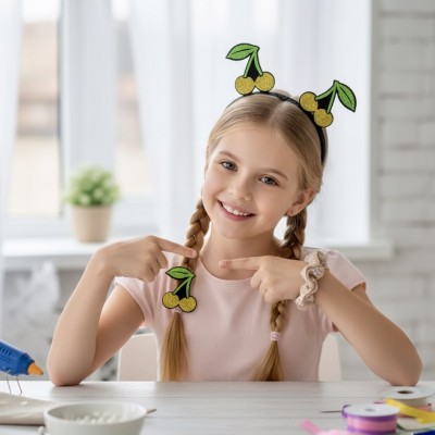 Набор декоративных элементов (патчи-вырубка) «Золотые Вишенки» — набор 12 шт