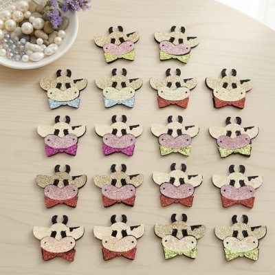 Декоративные элементы (патчи-вырубка) «Милые коровки» — набор 18 шт 