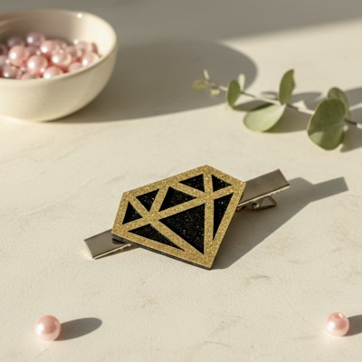 Декоративные элементы (патчи-вырубка) «Сияющий бриллиант» — набор 10 шт (золото)