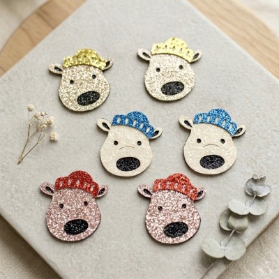 Декоративные элементы (патчи-вырубка) «Собачка Снупи» — набор 6 шт  