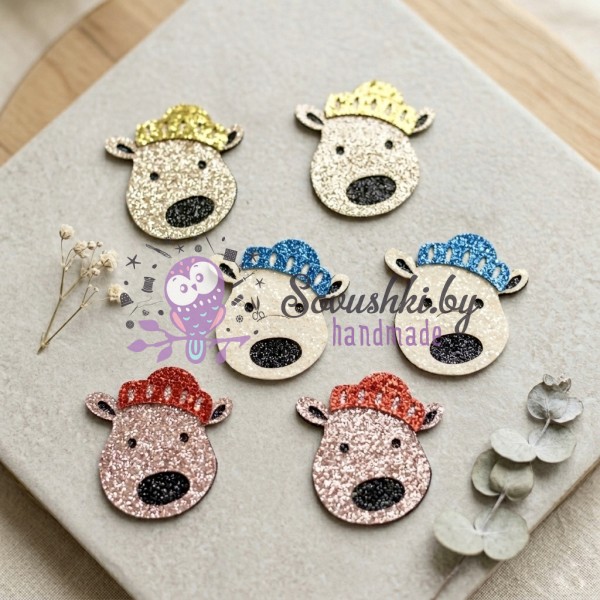 Декоративные элементы (патчи-вырубка) «Собачка Снупи» — набор 6 шт