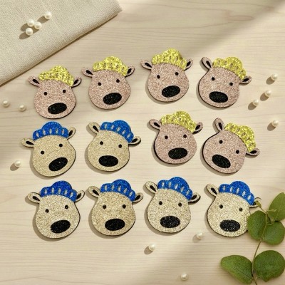 Декоративные элементы (патчи-вырубка) «Собачка Снупи» — набор 12 шт  