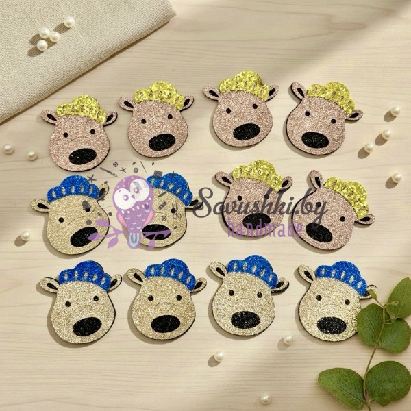 Декоративные элементы (патчи-вырубка) «Собачка Снупи» — набор 12 шт