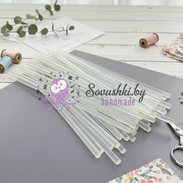 Клеевые стержни для термопистолета 7 мм Premium (Китай) — 6 шт.