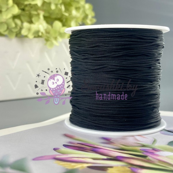 Шнур декоративный 0,8 мм*10 м (черный)