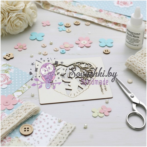 Чипборд для скрапбукинга "Это любовь"