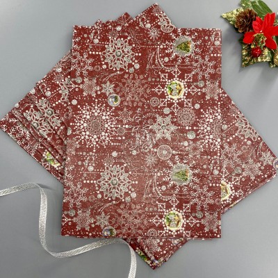 Бумага тишью с рисунком "Новый год" (7 листов 50х70 см) Бумага тишью с рисунком "Новый год" (7 листов 50х70 см)