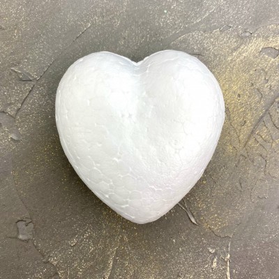 Сердце из пенопласта объемное, 60 мм