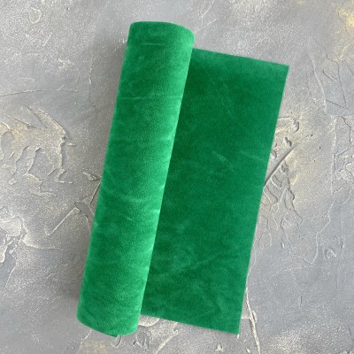 Замша искусственная двухсторонняя, зеленый (42)