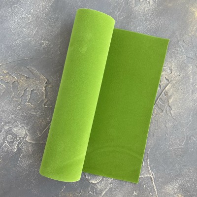 Замша искусственная двухсторонняя, салатовый